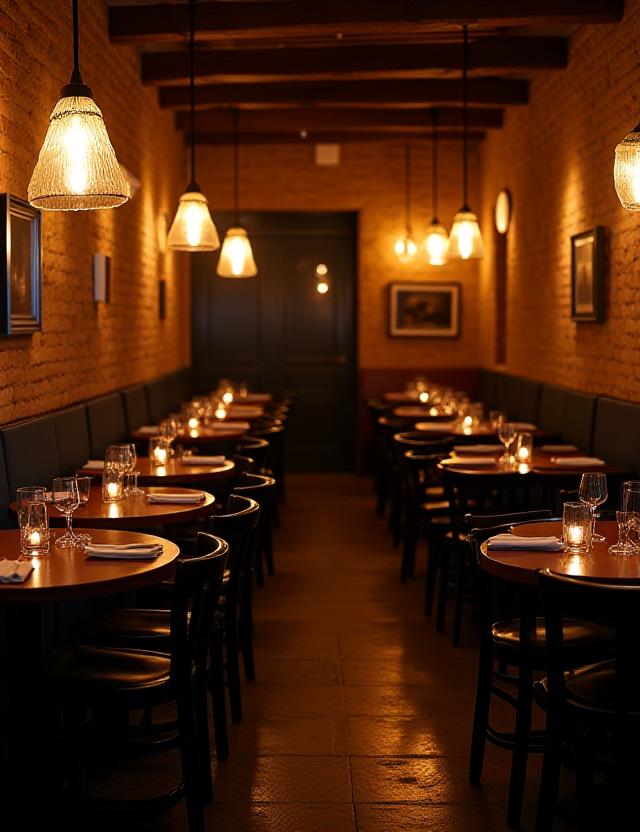 Ambiente interno della trattoria Ambrosia Trattoria